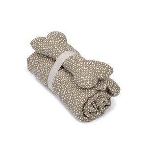 Jax & Bones SlumberJax Blanket & Bone Toy Set in Dottie Tan - Size Small